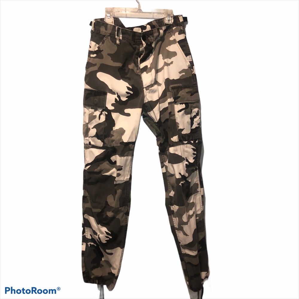 Black and White Camo Pants